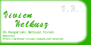 vivien welkusz business card